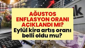AĞUSTOS ENFLASYON ORANI AÇIKLANDI MI? Eylül kira artış oranı belli oldu mu? Aylık enflasyon verileri ne zaman, saat kaçta açıklanacak?