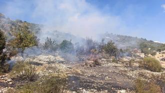 Mersin'de bahçelerin arasında çıkan yangın kontrol altına alındı
