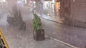 Sağanak, kuvvetli rüzgar ve dolu Mardin’de etkili oldu