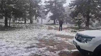Yılın ilk karı yağdı! Her yer beyaza büründü