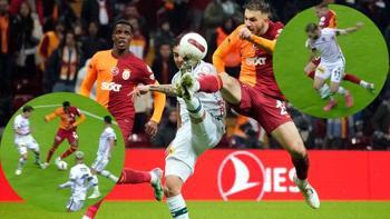 Galatasaray-Konyaspor maçına damga vuran pozisyon Goller öncesi faul: Bu çok net penaltı