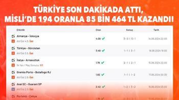 Türkiye son dakikada attı, Misli’de 194 oranla 85 bin 464 TL kazandı!