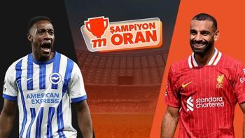 Şampiyon Liverpool, Brighton deplasmanında! Maçın heyecanı Şampiyon Oranlar ve Canlı Sohbet ile Misli'de!