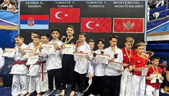 Balkan Çocuklar Karate Şampiyonası'nda Milli takım 55 madalya kazandı