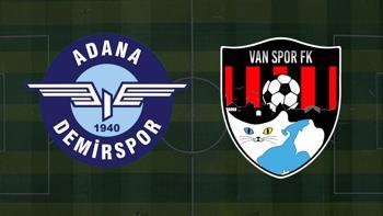 Adana Demirspor - Vanspor maçı ne zaman saat kaçta hangi kanalda