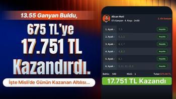 13.55 Ganyan Buldu, 675 TL'ye 17.751 TL Kazandı! İşte Misli’de Günün Kazanan Altılısı…