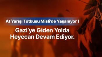 At Yarışı Tutkusu Misli’de Yaşanıyor ! Gazi’ye Giden Yolda Heyecan Devam Ediyor.