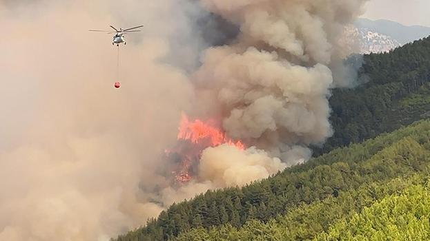 Antalya'da orman yangını! Havadan ve karadan müdahale sürüyor