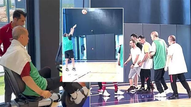 İşte Cumhurbaşkanı Erdoğan’ın basketbol performansı! Hem sahada hem de masada oyun kurucu