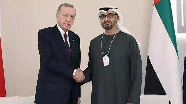 Cumhurbaşkanı Erdoğan, BAE Devlet Başkanı El Nahyan ile bir araya geldi