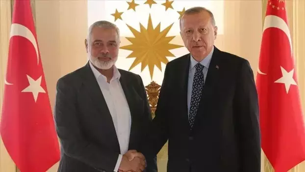 Cumhurbaşkanı Erdoğan'dan, Hamas lideri Heniyye'ye başsağlığı telefonu