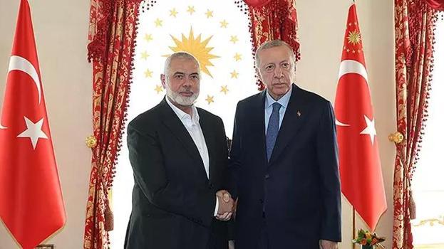 Cumhurbaşkanı Erdoğan ile Hamas Siyasi Büro Başkanı Haniye arasında kritik görüşme
