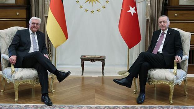 Alman Cumhurbaşkanı Beştepe'de Cumhurbaşkanı Erdoğan: Teröre karşı destek bekliyoruz
