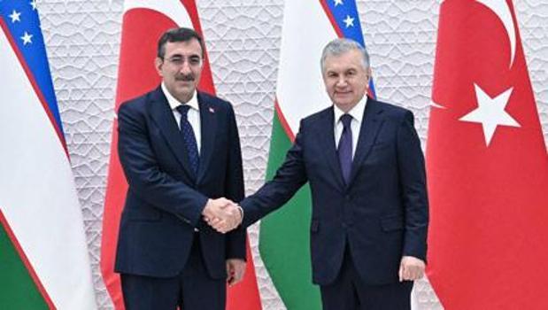CB Yardımcısı Cevdet Yılmaz, Özbekistan Cumhurbaşkanı Mirziyoyev ile görüştü!