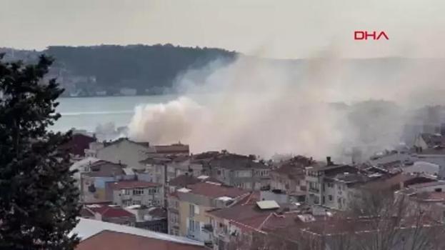 Ortaköy'de binada yangın! Çok sayıda ekip sevk edildi