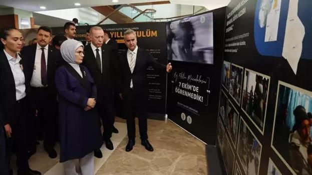 Cumhurbaşkanı Erdoğan'dan İsrail zulmünü anlatan sergiye ziyaret