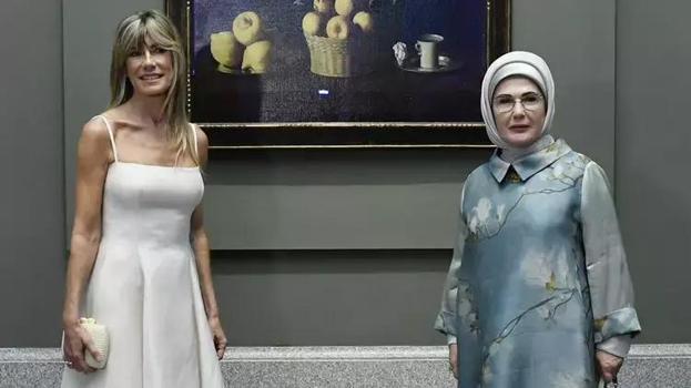 Emine Erdoğan, İspanya Başbakanı’nın eşi ile bir araya geldi