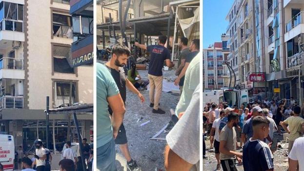 İzmir'de iş yerinde patlama! Binanın ağır hasarlı olduğu tespit edildi