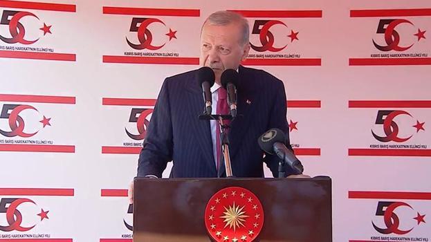 KKTC'de tarihi gün! Cumhurbaşkanı Erdoğan: Kuzey Kıbrıs bizim göz bebeğimizdir canımızdan bir parçadır