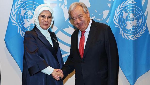 Emine Erdoğan, Guterres ile görüştü