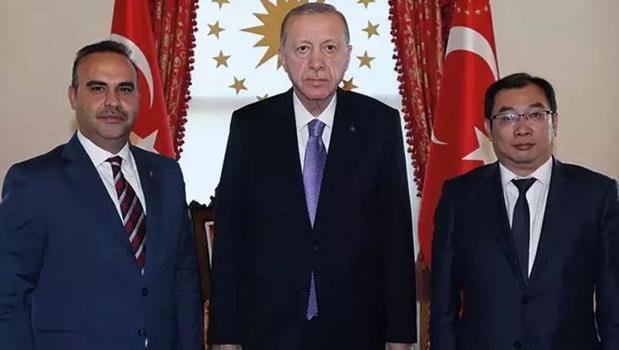 Cumhurbaşkanı Erdoğan, Zhang Guibing'i Dolmabahçe'de kabul etti