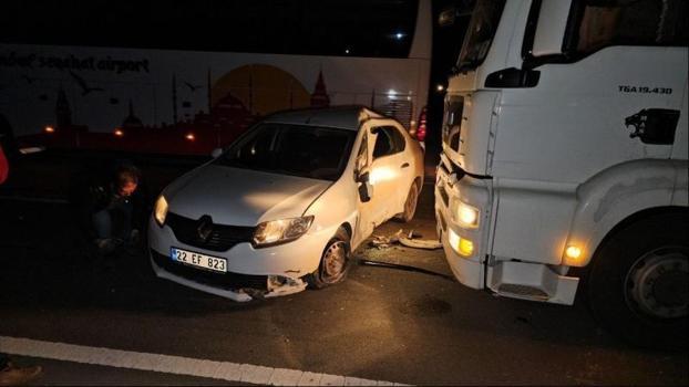 Tıra çarpan ehliyetsiz sürücü 5,46 promil alkollü çıktı