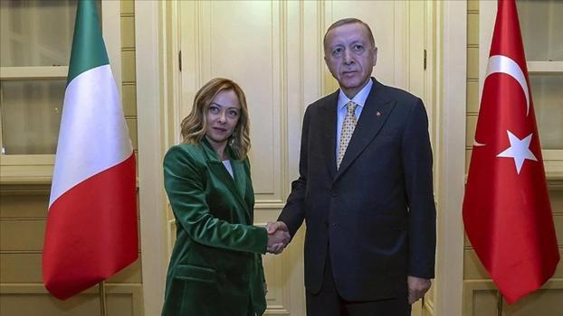 Cumhurbaşkanı Erdoğan, İtalya Başbakanı Meloni ile telefonda görüştü