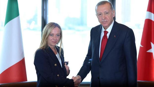 Cumhurbaşkanı Erdoğan İtalya Başbakanı Meloni ile görüştü