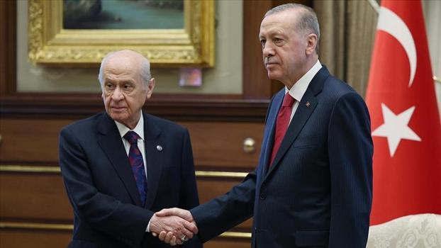 Cumhurbaşkanı Erdoğan, Bahçeli'yi kabul etti