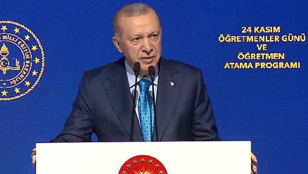 20 bin öğretmenin ataması yapıldı!  Cumhurbaşkanı Erdoğan: Yeni bir eğitim anlayışını hayata geçiriyoruz