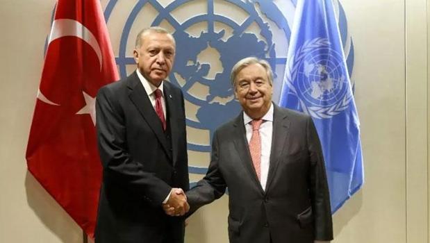 Cumhurbaşkanı Erdoğan, BM Genel Sekreteri Guterres'le görüştü