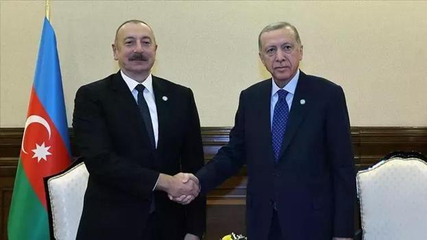 Cumhurbaşkanı Erdoğan, İlham Aliyev ile görüştü