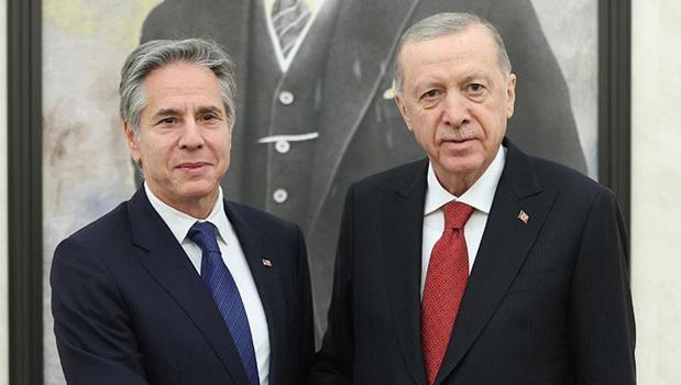 Ankara'da kritik zirve! Cumhurbaşkanı Erdoğan, Blinken'i kabul etti