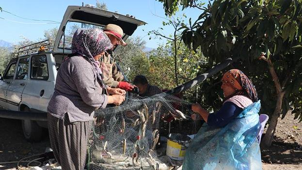 Kahramanmaraşlı balıkçı kadınlar ağlarını 40 yıldır su altında kalan eski mahallelerine atıyor