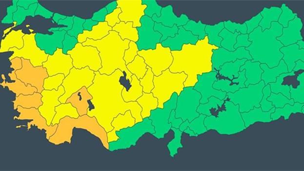 İçişleri Bakanlığı'ndan 6 il için turuncu kodlu yağış uyarısı