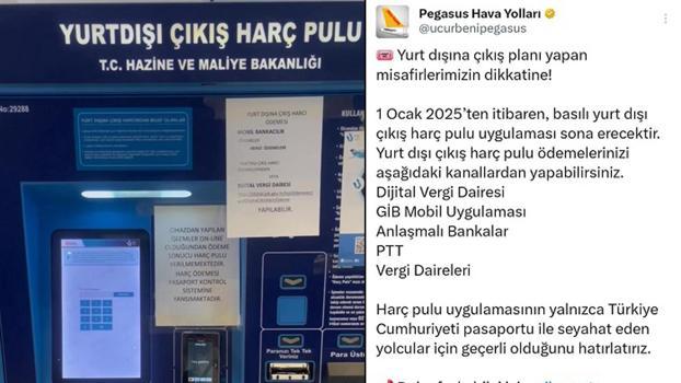 Basılı harç pulu dönemi 1 Ocak'tan itibaren sona eriyor: Havayolları yolcuları uyardı