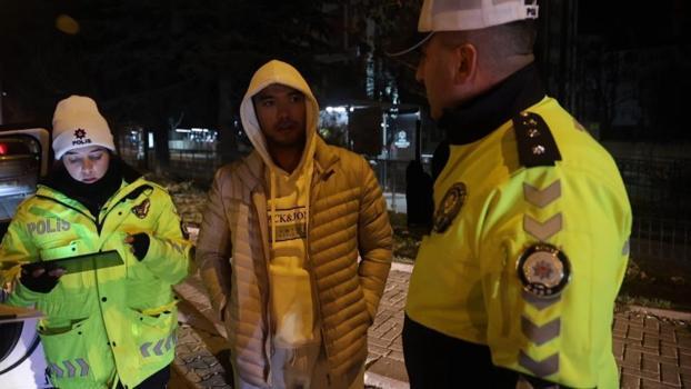 Polis kontrolüne takılan alkollü şoförün plakasını soran polise cevabı 'Allah Allah, düşmüş mü?'