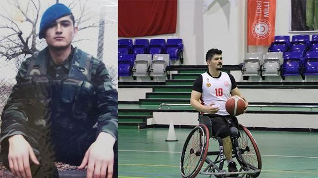 Çukurca gazisi hayata basketbol ile bağlandı! 3 yaşındaki oğlu ve eşi en büyük destekçisi oldu