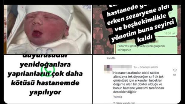 Özel hastanede bebeklere kötü muamele iddialarıyla ilgili inceleme başlatıldı