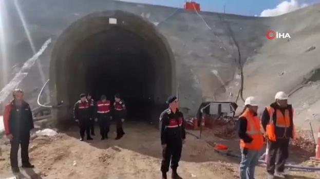 Kayseri'de hızlı tren inşaatında göçük!