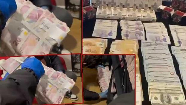 İşte ele geçirilen paralar! İş insanı Nuh Bağdatlıoğlu'nun evinde ele geçirildi