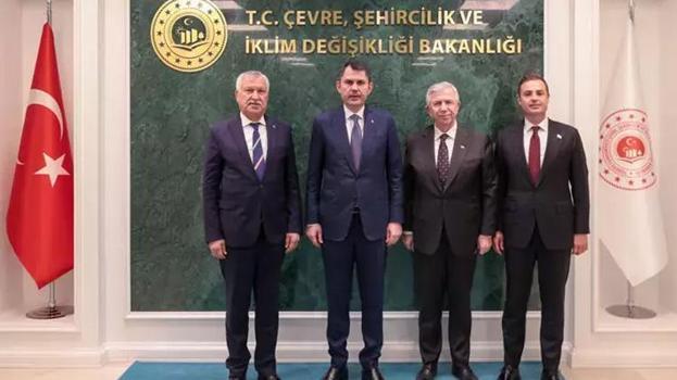 Bakan Kurum, 3 belediye başkanını kabul etti! "İş birliği içinde çalışmayı sürdüreceğiz"