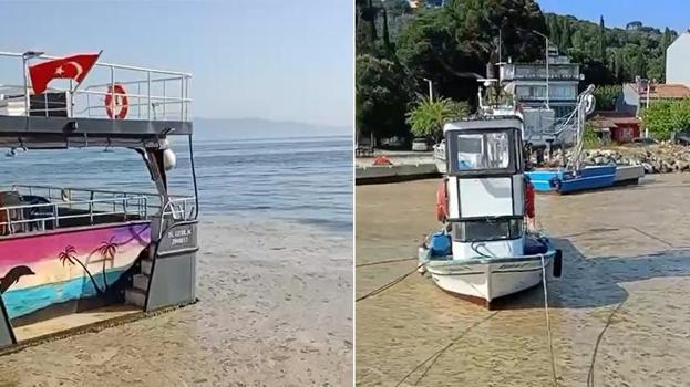 Marmara’nın turistik körfezi müsilajla kaplandı! 'Oltalar dipte takılıyor'