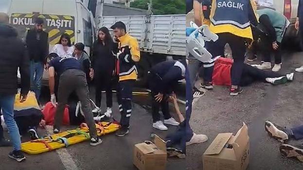 Siverek'te öğrenci servisi TIR'a çarptı! Çok sayıda yaralı var