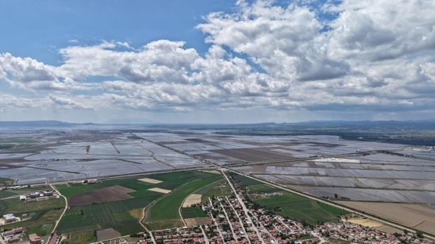 Venedik değil Edirne! Büyüleyen araziler havadan görüldü