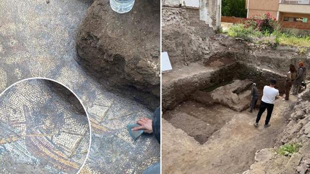 Papa'nın ziyaret edeceği İznik'te büyük keşif: kalyon ve geyik desenli antik mozaik bulundu!