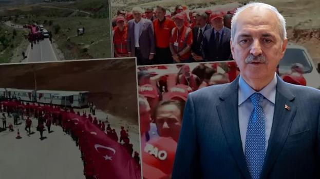 Gabar'da 'Enerjide bağımsızlık' yürüyüşü! TBMM Başkanı Kurtulmuş: Bu kuyu tam bağımsızlığın simgesi