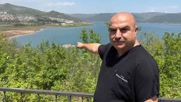 Tokatlılar baraj suyunun çekilmesini fırsata çevirdi! Traktörünü alan bölgeye koştu