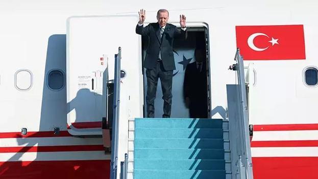 Cumhurbaşkanı Erdoğan, Azerbaycan'a gitti