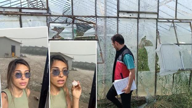 Antalya'yı dolu ve hortum vurdu! O anları kaydeden genç kadın gözyaşlarıyla anlattı: Dünyada kayıtlara geçecek boyutta